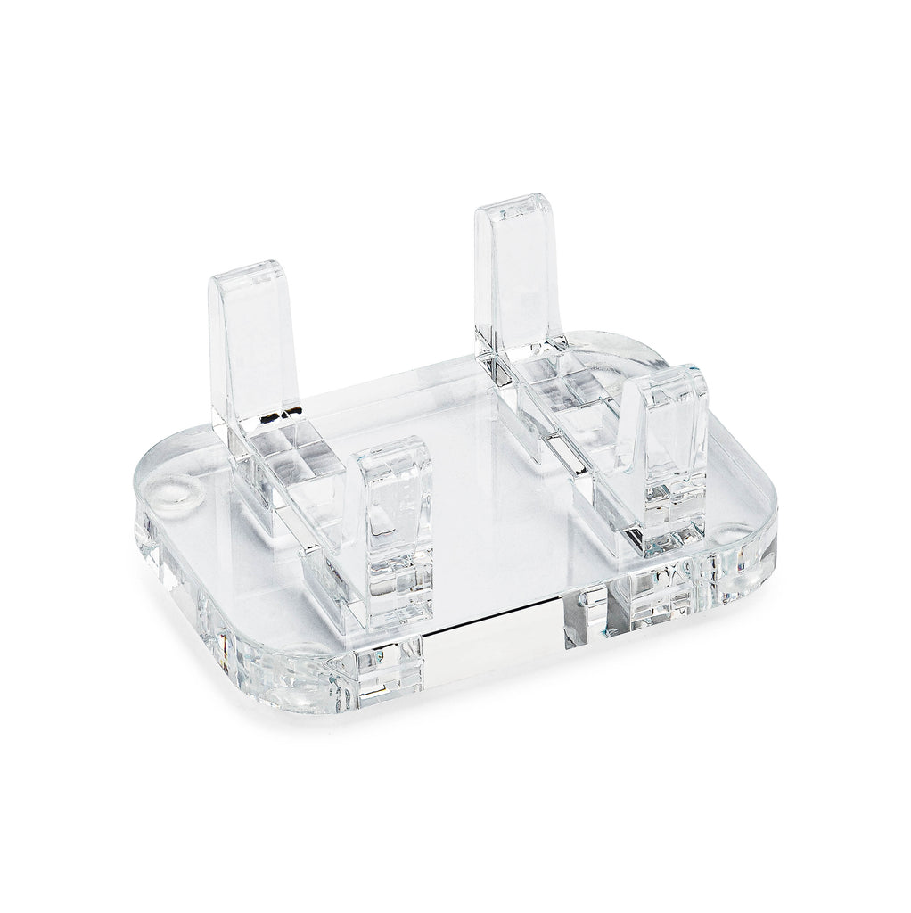 Clear Choice Rock Geode Stand, with 4 Post Acrylic 3/8 x Thick Display Stand Display Mineral Rocks, Clear in 3 sizes S,M,L