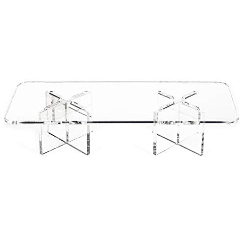 Clear Choice, 3 Acrylic Rectangle Disassemble Riser Display Stand