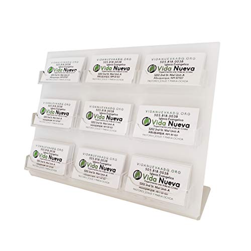 Clear Choice Deluxe Slant Back Business Card Display