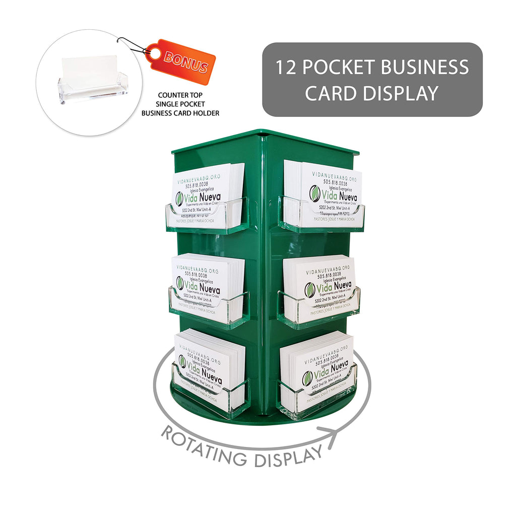 Clear Choice Deluxe Rotating Business Card Holder