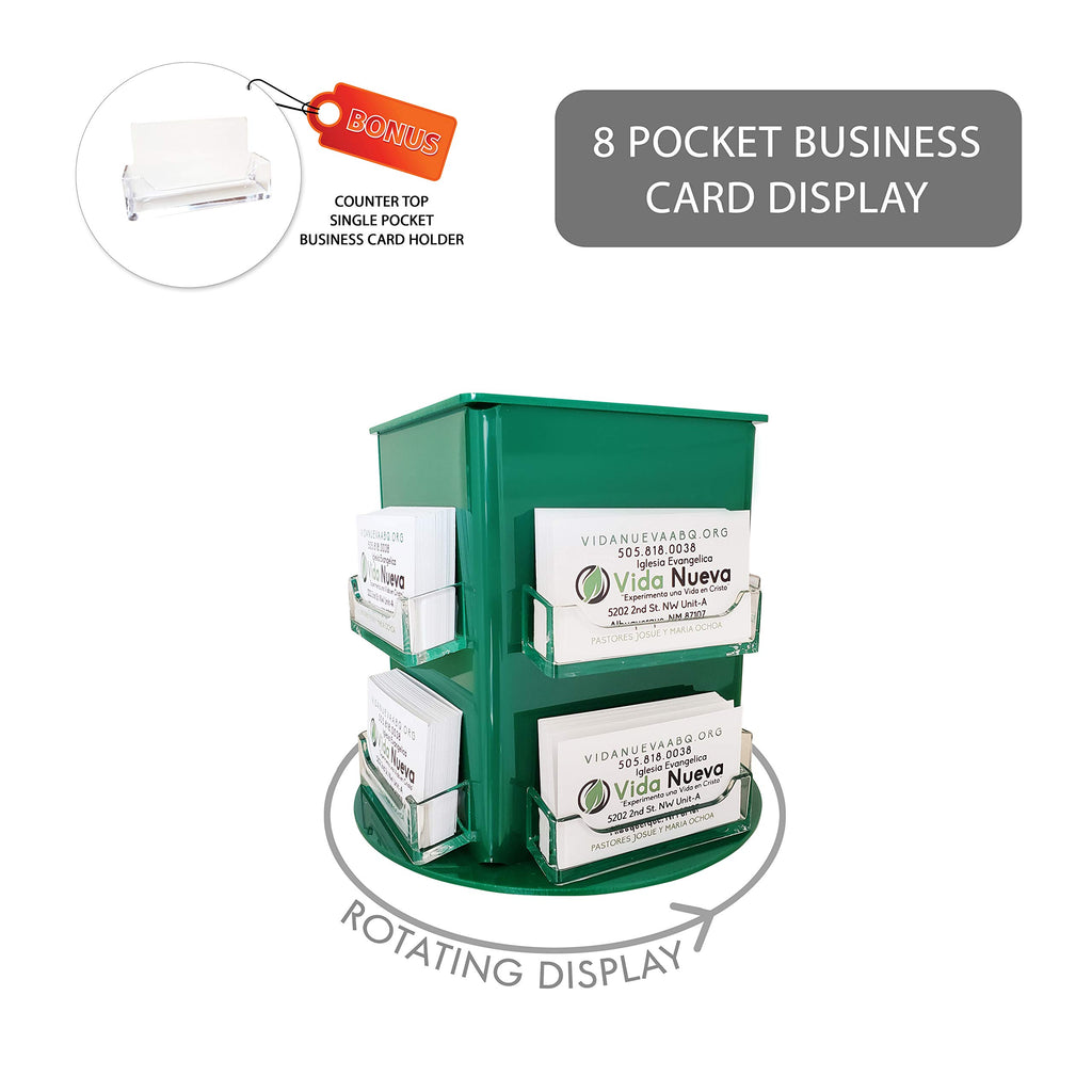 Clear Choice Deluxe Rotating Business Card Holder