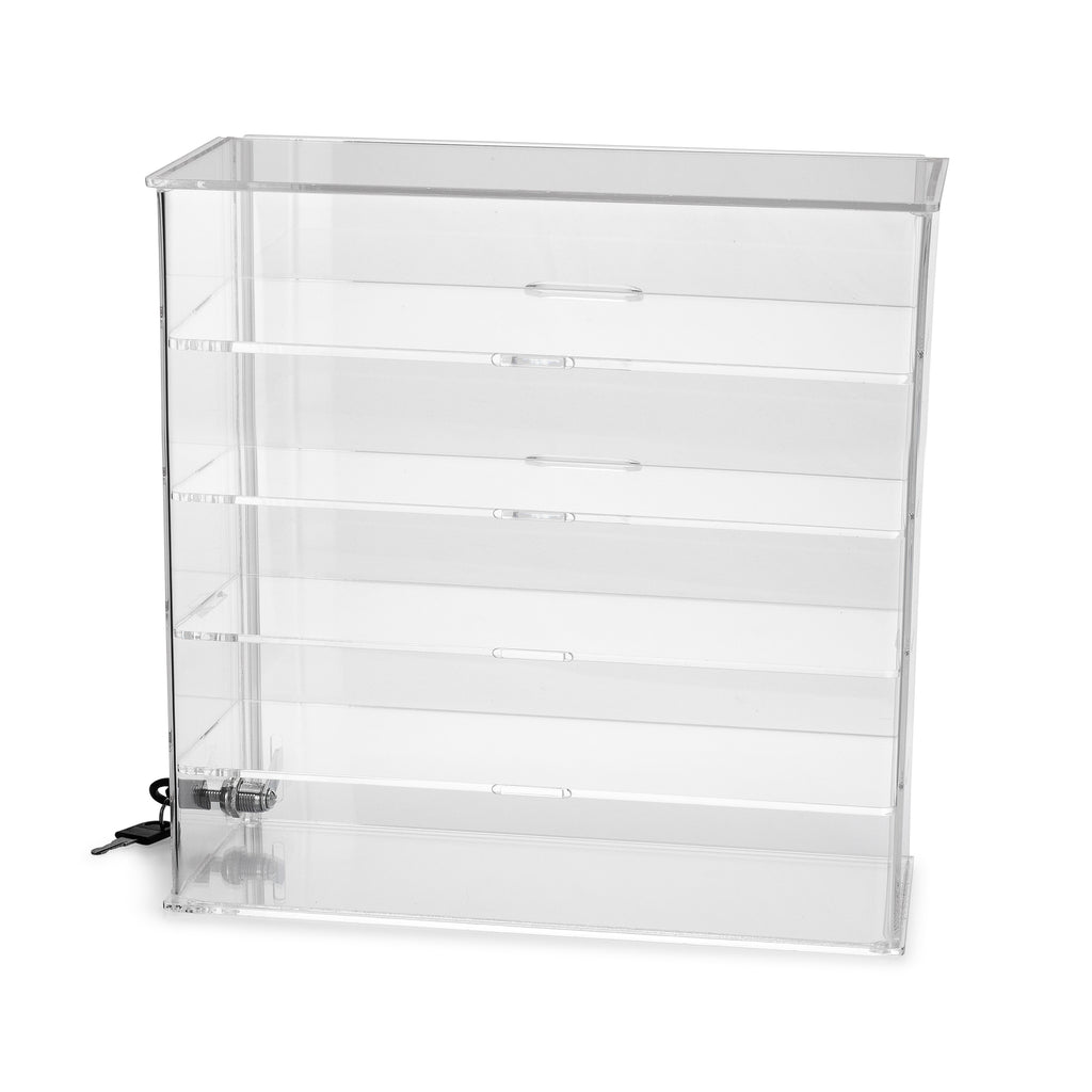 Clear Choice Professional Countertop Slide Up Back Door Looking Acrylic Display Showcase