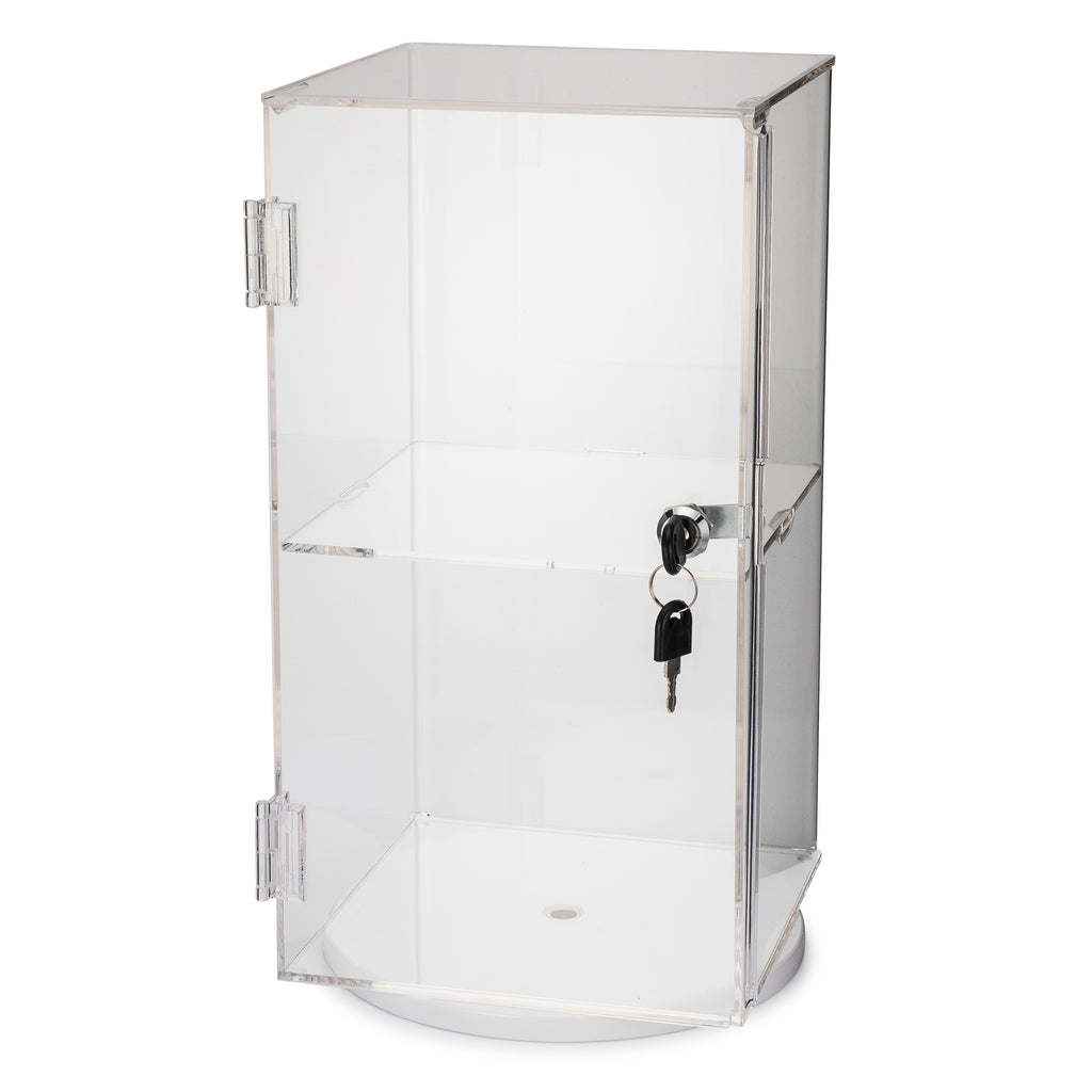 Clear Choice Professional Countertop Square Looking Door Acrylic Display Showcase