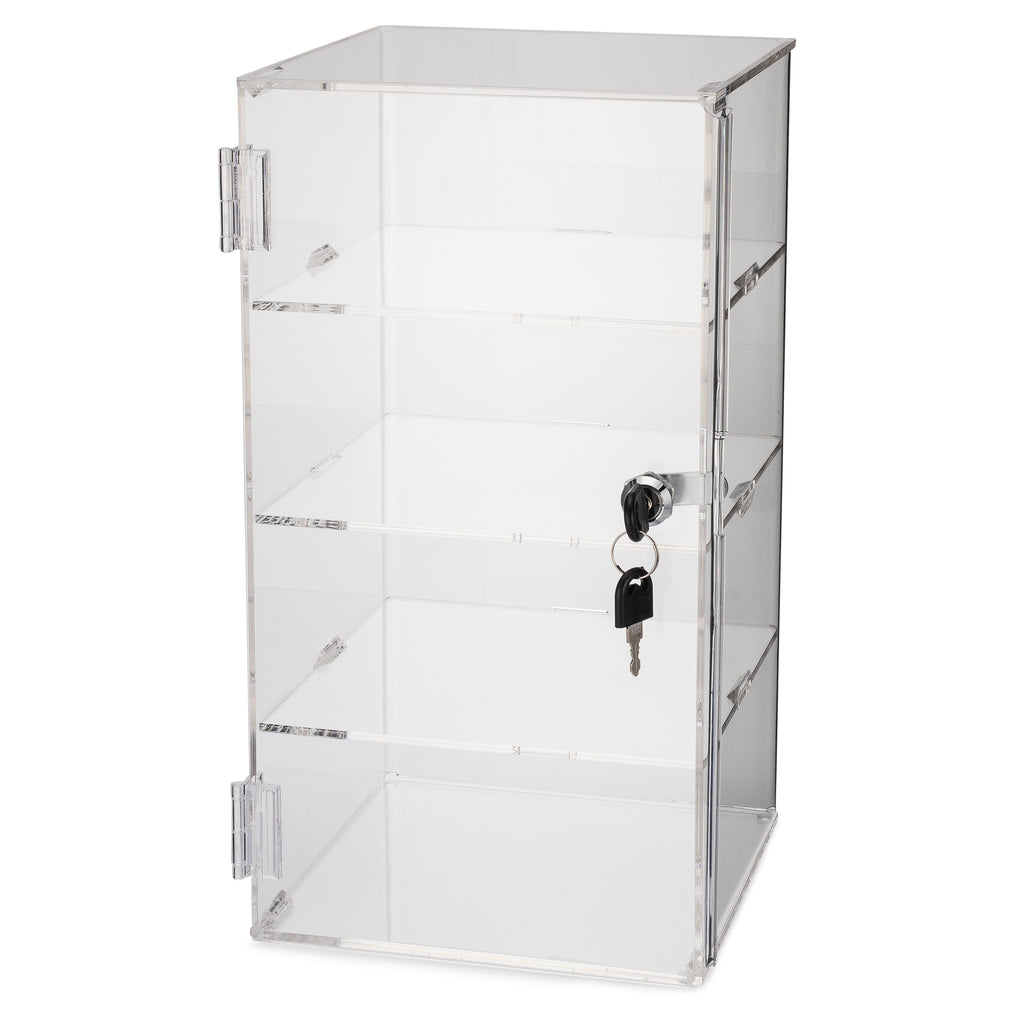 Clear Choice Professional Countertop Square Looking Door Acrylic Display Showcase