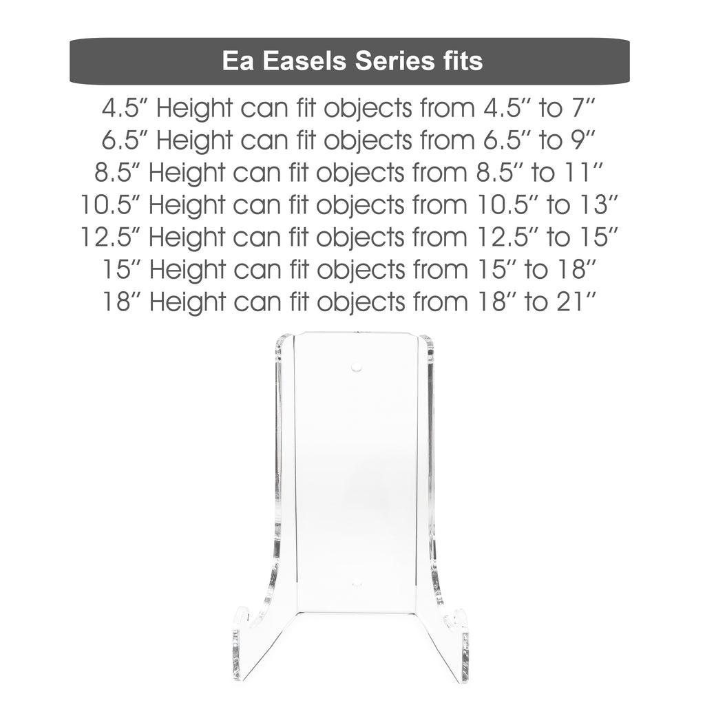 Set of 2 Double-Bend Acrylic Easel Stand