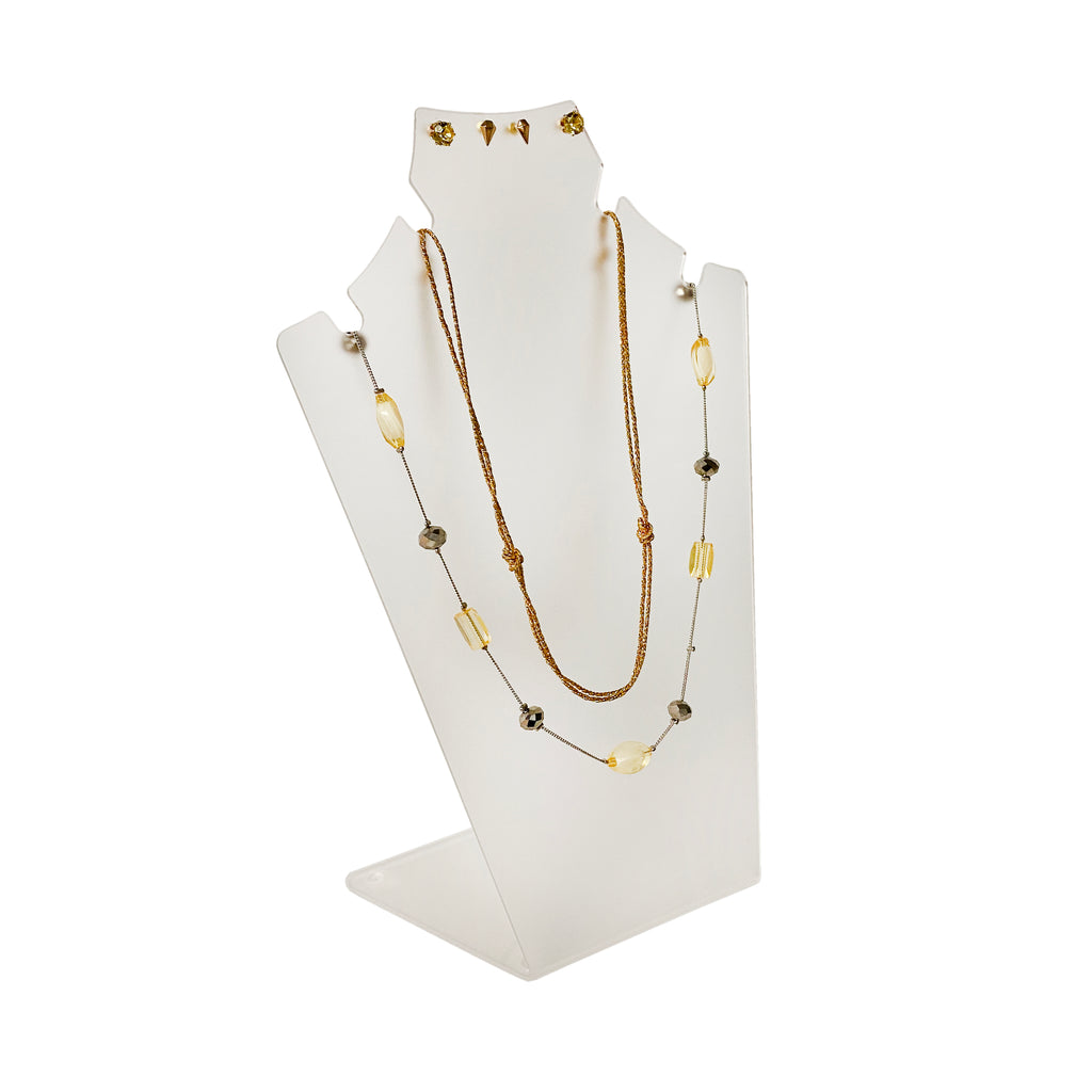 Countertop Acrylic Jewelry Organizer – Double Earrings and Double Necklace Display